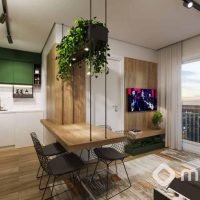Composite Moema - Perspectiva living 36m² Composite Moema - Perspectiva living 36m²