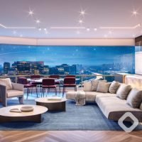 Mandarim The Legend - Perspectiva 89m² - Living Mandarim The Legend - Perspectiva 89m² - Living