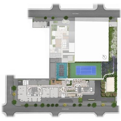 Haus Mitre Edition NY - Implantação térreo Haus Mitre Edition NY - Implantação térreo