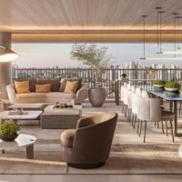 Haus Mitre Edition NY - Perspectiva living varanda 217m² Haus Mitre Edition NY - Perspectiva living varanda 217m²