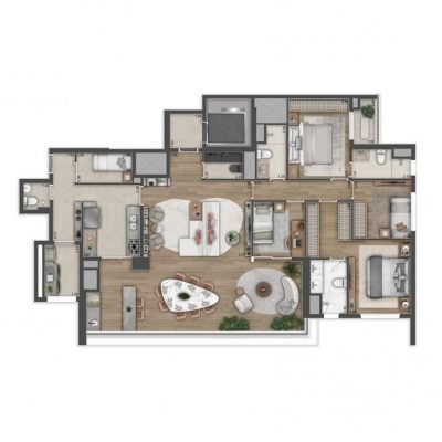 Haus Mitre Edition NY - Planta 164m² - 4 dorms Haus Mitre Edition NY - Planta 164m² - 4 dorms