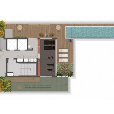 Walk Ibirapuera - Implantação 13º pavimento Walk Ibirapuera - Implantação 13º pavimento