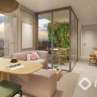 Walk Ibirapuera - Perspectiva living 39m² Walk Ibirapuera - Perspectiva living 39m²