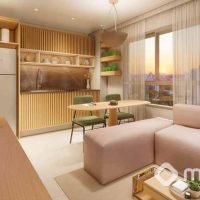 Walk Ibirapuera - Perspectiva living 39m² Walk Ibirapuera - Perspectiva living 39m²