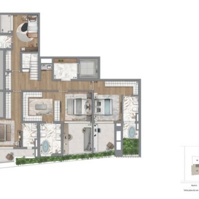 Casa Eden East by Yoo - Planta 395m² - Duplex inferior Casa Eden East by Yoo - Planta 395m² - Duplex inferior