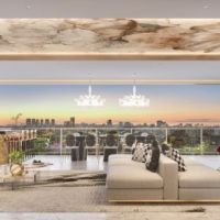 Casa Eden East by Yoo - Perspectiva living 208m² Casa Eden East by Yoo - Perspectiva living 208m²