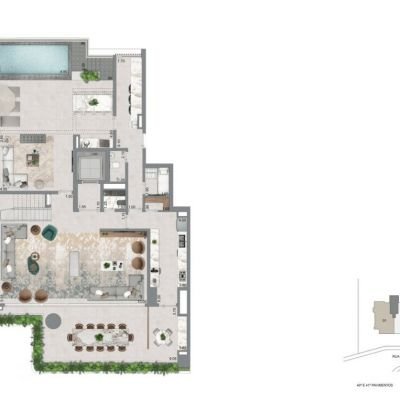 Casa Eden West by Yoo - Planta 511m² - Duplex inferior Casa Eden West by Yoo - Planta 511m² - Duplex inferior