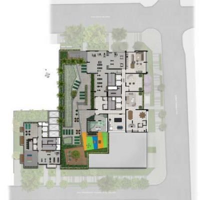 DF345 Vila Clementino - Implantação lazer 2º subsolo DF345 Vila Clementino - Implantação lazer 2º subsolo