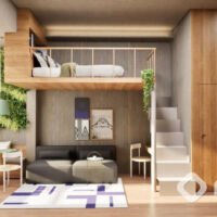 Moma Moema Studios - Perspectiva studio 24m² Moma Moema Studios - Perspectiva studio 24m²