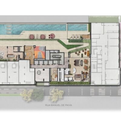 Quattri Cyrela Vila Mariana - Implantação lazer 2º pavimento Quattri Cyrela Vila Mariana - Implantação lazer 2º pavimento