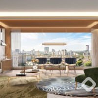 Quattri Cyrela Vila Mariana - Perspectiva living 88m² Quattri Cyrela Vila Mariana - Perspectiva living 88m²