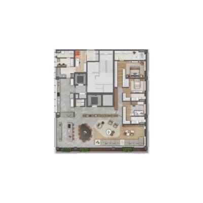 Ayya Jardins - Planta 295m² - Opção A | 3 suítes Ayya Jardins - Planta 295m² - Opção A | 3 suítes