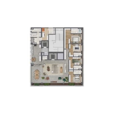 Ayya Jardins - Planta 295m² - Opção F | 4 suítes Ayya Jardins - Planta 295m² - Opção F | 4 suítes