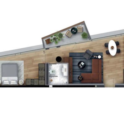 FLOAT by YOO - Planta 61m² FLOAT by YOO - Planta 61m²