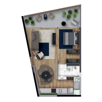 FLOAT by YOO - Planta 63m² FLOAT by YOO - Planta 63m²