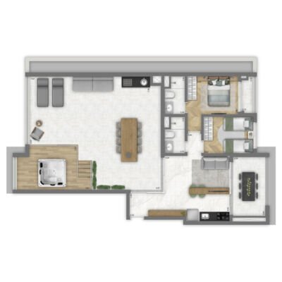 Trinity Vila Clementino - Planta 137m² - Penthouse Trinity Vila Clementino - Planta 137m² - Penthouse