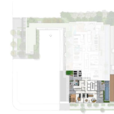 Trinity Vila Clementino Smart - Implantação 2º pavimento lazer Trinity Vila Clementino Smart - Implantação 2º pavimento lazer