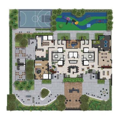 Haute Brooklin by EZ - Implantação 3º pavimento Haute Brooklin by EZ - Implantação 3º pavimento