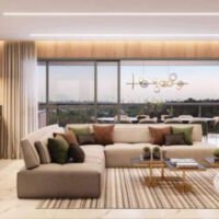 Haute Brooklin by EZ - Perspectiva living ampliado 185m² Haute Brooklin by EZ - Perspectiva living ampliado 185m²