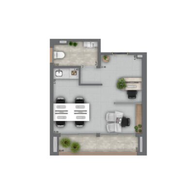 Helbor Patteo Vila Mariana Life & Office - Planta 33m² - Sala comercial Helbor Patteo Vila Mariana Life & Office - Planta 33m² - Sala comercial