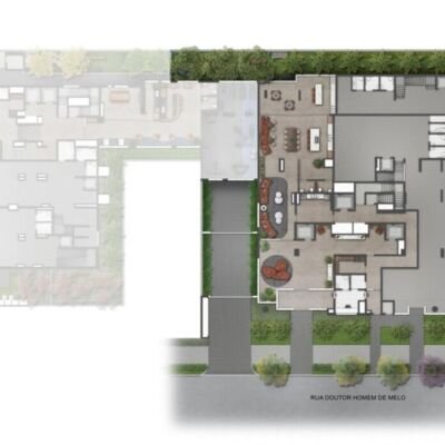 Roya Perdizes Home - Implantação térreo Roya Perdizes Home - Implantação térreo