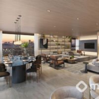 Roya Perdizes Home - Perspectiva living 224m² Roya Perdizes Home - Perspectiva living 224m²