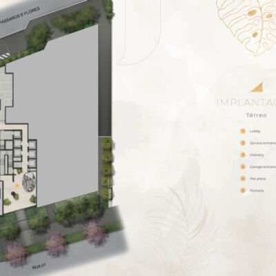 Escape Éden - Implantação térreo Escape Éden - Implantação térreo