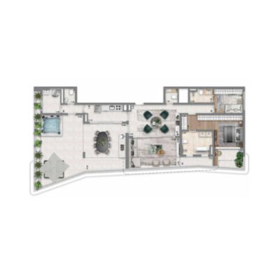 Escape Éden - Planta 183m² - Penthouse Escape Éden - Planta 183m² - Penthouse