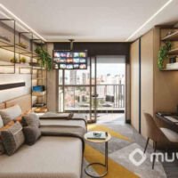 HUB Brooklin - Perspectiva studio 27m² HUB Brooklin - Perspectiva studio 27m²