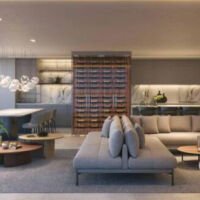 Lindenberg Alto de Pinheiros - Perspectiva living 220m² Lindenberg Alto de Pinheiros - Perspectiva living 220m²