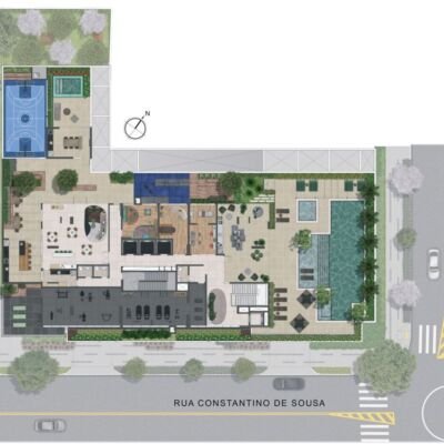 MAC Campo Belo - Implantação térreo MAC Campo Belo - Implantação térreo