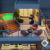 MAC Campo Belo - Perspectiva penthouse MAC Campo Belo - Perspectiva penthouse