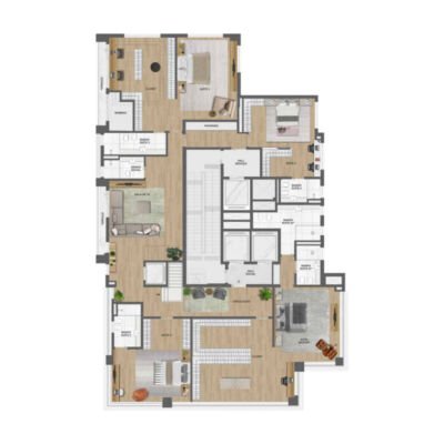 Park Lane Ibirapuera - Planta 688m² - Duplex inferior Park Lane Ibirapuera - Planta 688m² - Duplex inferior