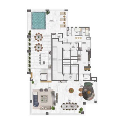 Park Lane Ibirapuera - Planta 688m² - Duplex superior Park Lane Ibirapuera - Planta 688m² - Duplex superior