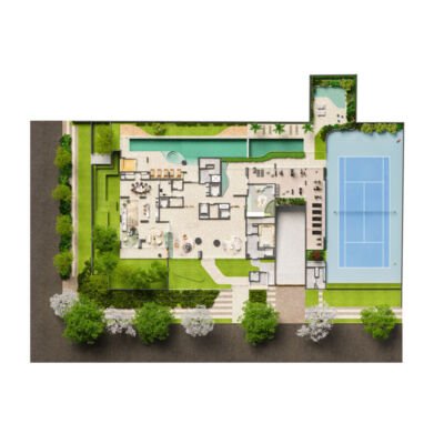 Casa Gabriele - Implantação térreo Casa Gabriele - Implantação térreo