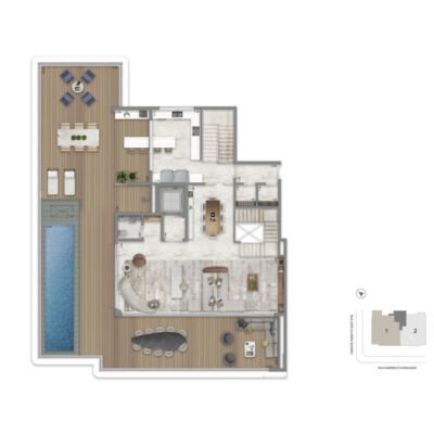 Casa Gabriele - Planta 645m² - Duplex superior Casa Gabriele - Planta 645m² - Duplex superior