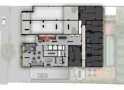 MAC Pinheiros - Implantação 1º pavimento MAC Pinheiros - Implantação 1º pavimento