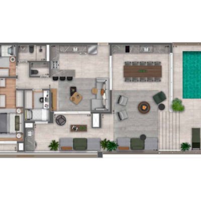 MAC Pinheiros - Planta 193m² - Penthouse MAC Pinheiros - Planta 193m² - Penthouse