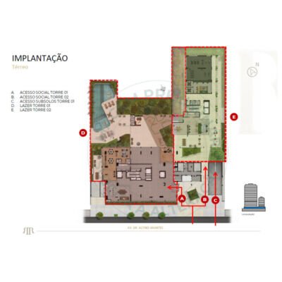 Riserva by Tarjab - Implantação térreo geral preliminar Riserva by Tarjab - Implantação térreo geral preliminar