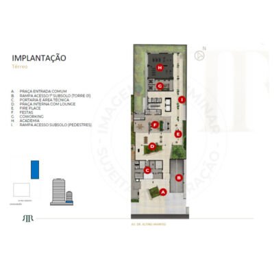 Riserva by Tarjab - Implantação térreo - Torre 2 preliminar Riserva by Tarjab - Implantação térreo - Torre 2 preliminar