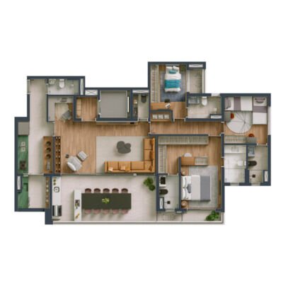 Maison Diogo - Planta 166m² - Opção 3 suítes Maison Diogo - Planta 166m² - Opção 3 suítes