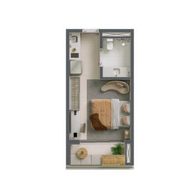 Maison Diogo Studios - Planta 27m² NR Maison Diogo Studios - Planta 27m² NR