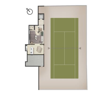 Aura Pacaembu by Cyrela - Implantação 1º pavimento Aura Pacaembu by Cyrela - Implantação 1º pavimento