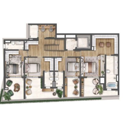 Heaven by Yoo Residences - Planta 371m² - Duplex inferior Heaven by Yoo Residences - Planta 371m² - Duplex inferior