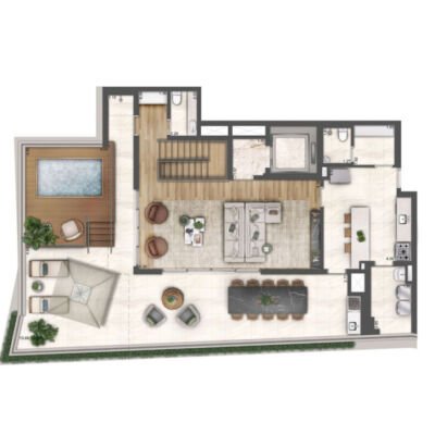 Heaven by Yoo Residences - Planta 371m² - Duplex superior Heaven by Yoo Residences - Planta 371m² - Duplex superior