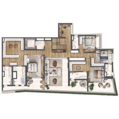 Heaven by Yoo Residences - Planta 512m² - Duplex inferior Heaven by Yoo Residences - Planta 512m² - Duplex inferior