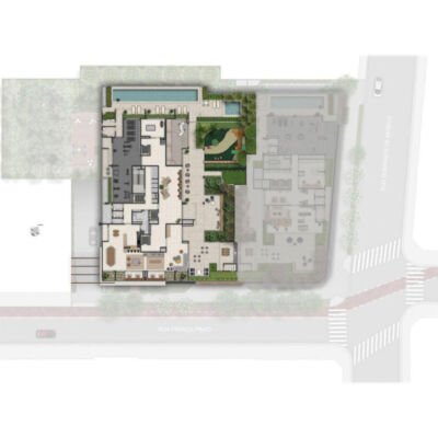 Helbor Patteo Vila Mariana Home - Implantação lazer Helbor Patteo Vila Mariana Home - Implantação lazer