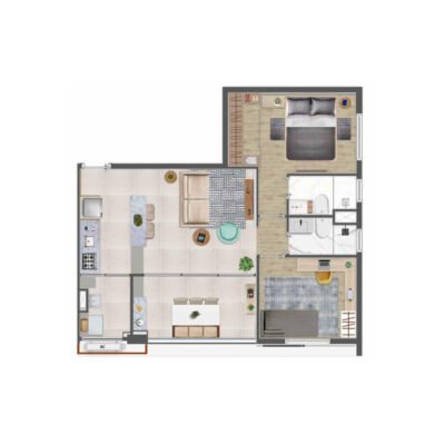 Practical Life II Campo Belo - Planta 68m² - Padrão Practical Life II Campo Belo - Planta 68m² - Padrão