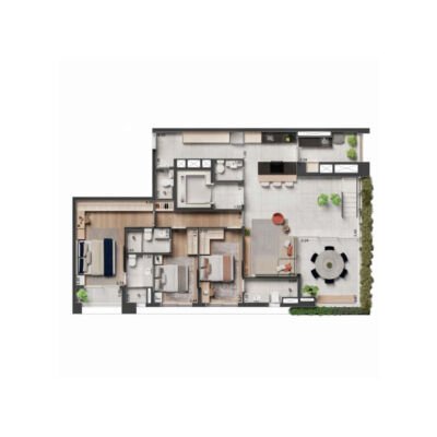 The Rose Vila Mariana | Torre Alba - Planta 280m² - Duplex inferior The Rose Vila Mariana | Torre Alba - Planta 280m² - Duplex inferior