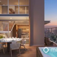 The Rose Vila Mariana | Torre Collection - Perspectiva terraço duplex 84m² The Rose Vila Mariana | Torre Collection - Perspectiva terraço duplex 84m²